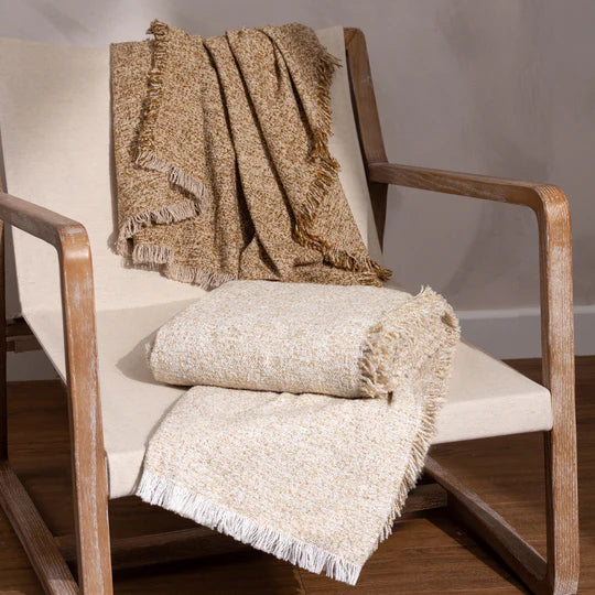 Doze Throw, Plain, Beige, Biscuit