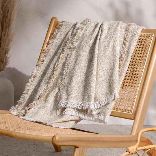 Doze Throw, Plain, Beige, Natural