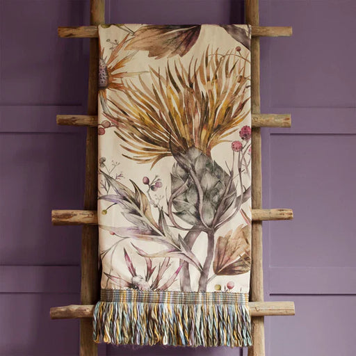 Elysium Printed Throw, Botanical, Gold