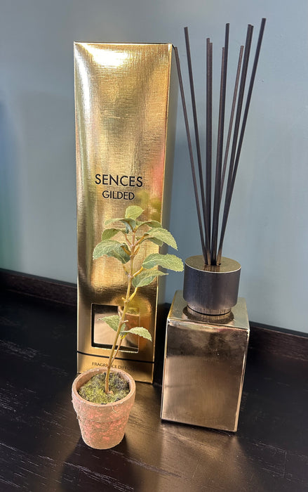 Sences Gilded Reed Diffuser - 500ml - Cashmere & Vanilla Fragrance