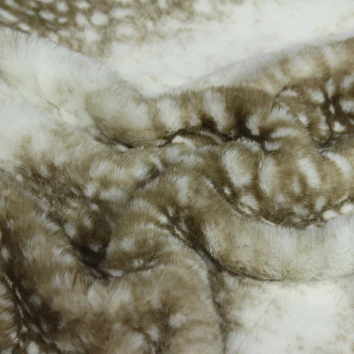 Fawn Faux Fur Throw, Spot, Multicolour