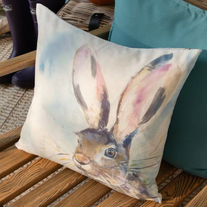 Waterproof Outdoor Cushion, Harriet Hare Design, Blue