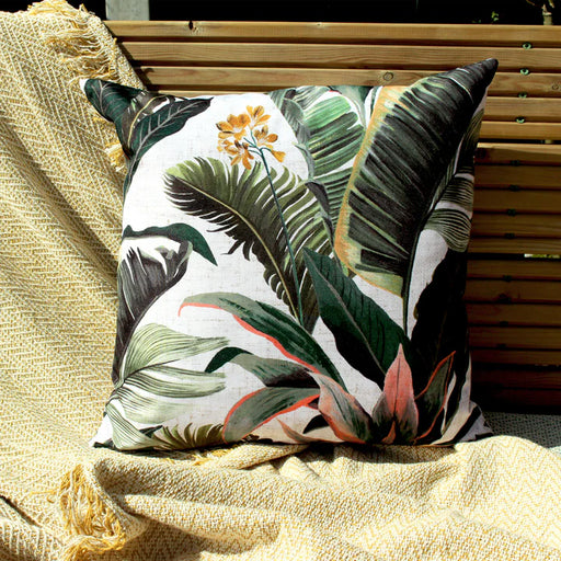 Waterproof Outdoor Cushion, Botanical Design, Multicoloured