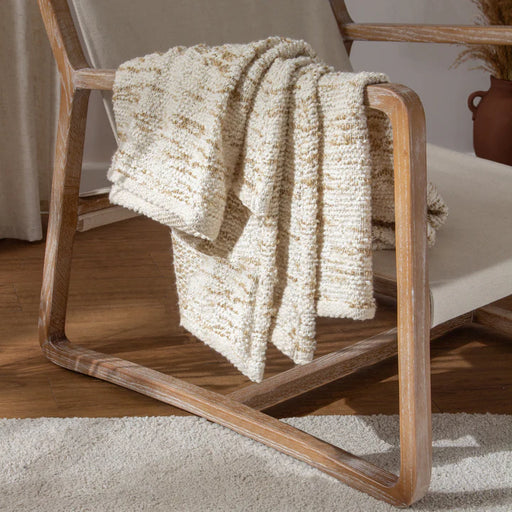 Heath Throw, Stripe, Beige, Natural