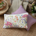 Waterproof Outdoor Cushion, Hedgerow Design, Pink, Green