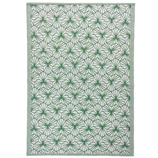 Hexa Outdoor Rug, Textured Design, Green, Recycled