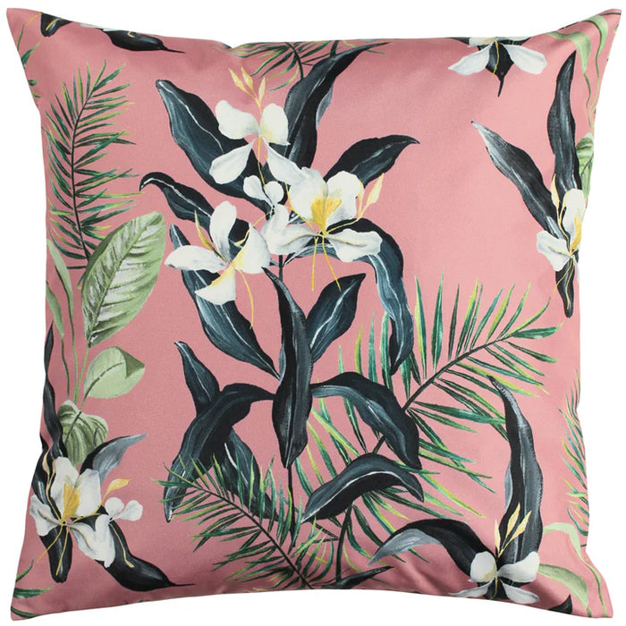 Waterproof Outdoor Cushion, Honolulu Design, Pink