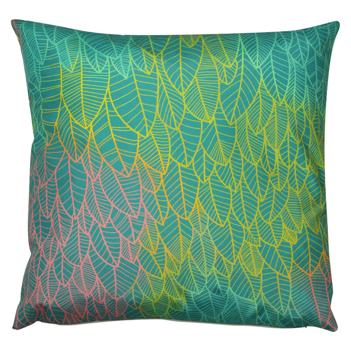 Waterproof Outdoor Cushion, Hummingbird Design, Blue