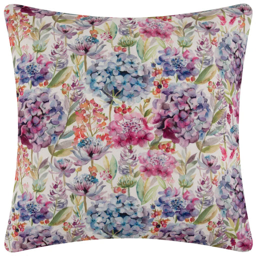 Waterproof Outdoor Cushion, Hydrangea Design, Purple