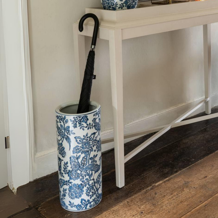 Laura Ashley Blue & White Porcelain Umbrella Stand