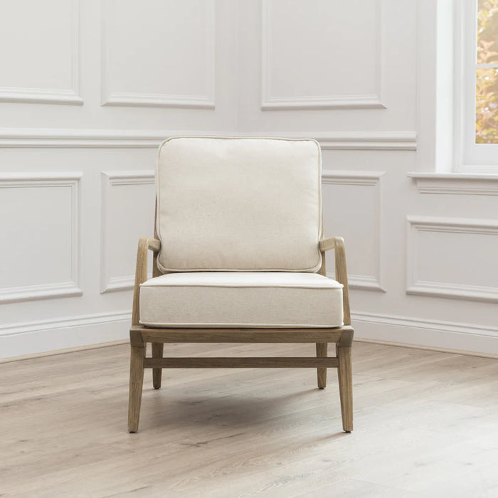 Idris Chair in Light Warm Wood Finish - 80cm