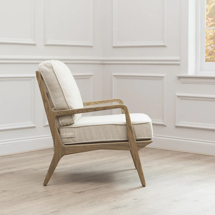 Idris Chair in Light Warm Wood Finish - 80cm