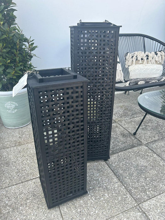 Modern Black Bamboo Lantern - 68 x 23 cm