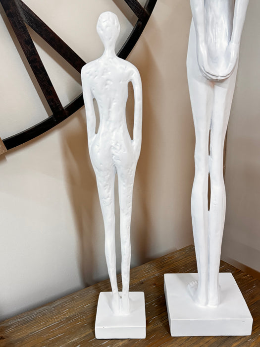 Solidarity Standing White Polyresin Statue – 55cm - Small