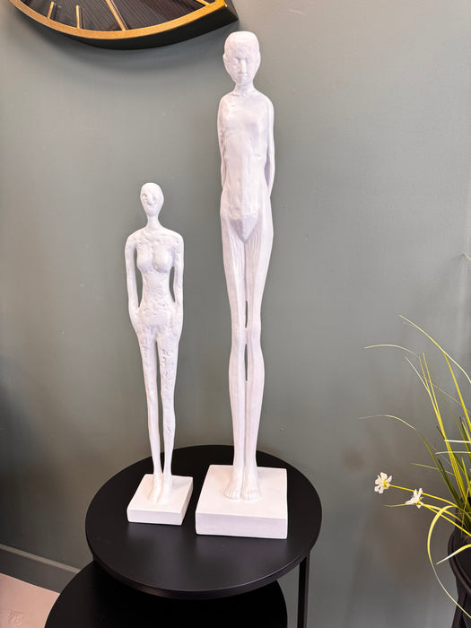 Tall Thin Man White Sculpture – 70cm - Large