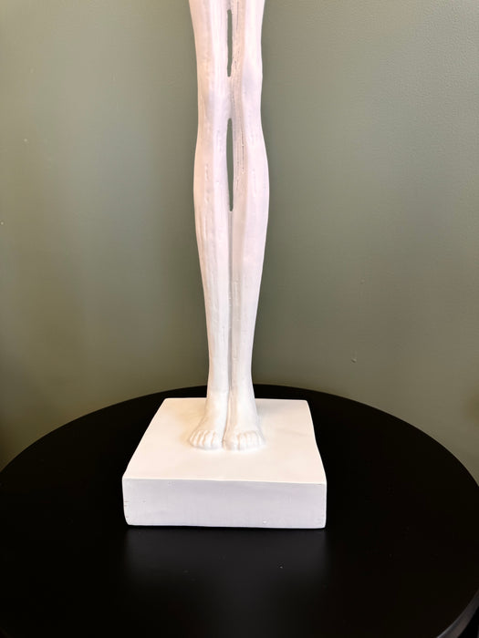 Solidarity Standing White Polyresin Statue – 55cm - Small