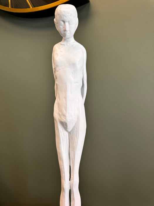 Tall Thin Man White Sculpture – 70cm - Large