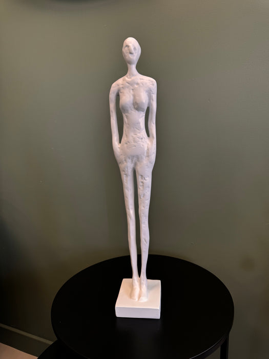 Solidarity Standing White Polyresin Statue – 55cm - Small