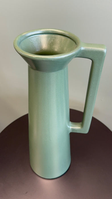 Matt Green Ceramic Vase – 36.5cm