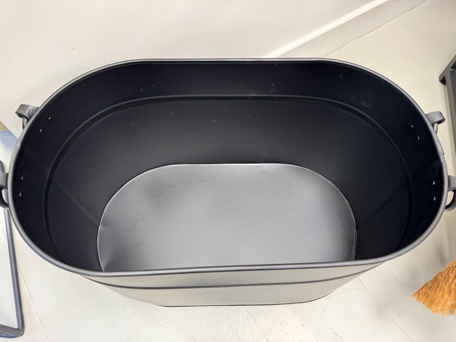 Black Log Bucket (52x31x30 cm)