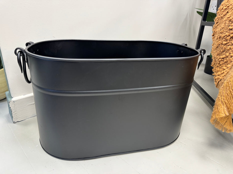 Black Log Bucket (52x31x30 cm)