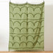 Jakarta Tufted Throw, Stripe, Moss Green