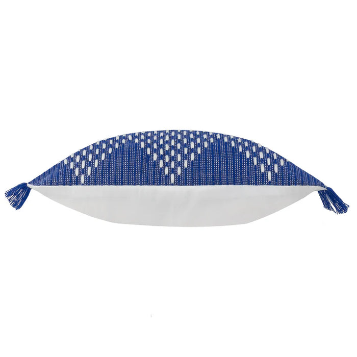 Waterproof Outdoor/Indoor Woven Cushion, Kadie Design, Cobalt