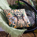 Waterproof Outdoor Cushion, Kali Mirrored Birds Design, Multicolour