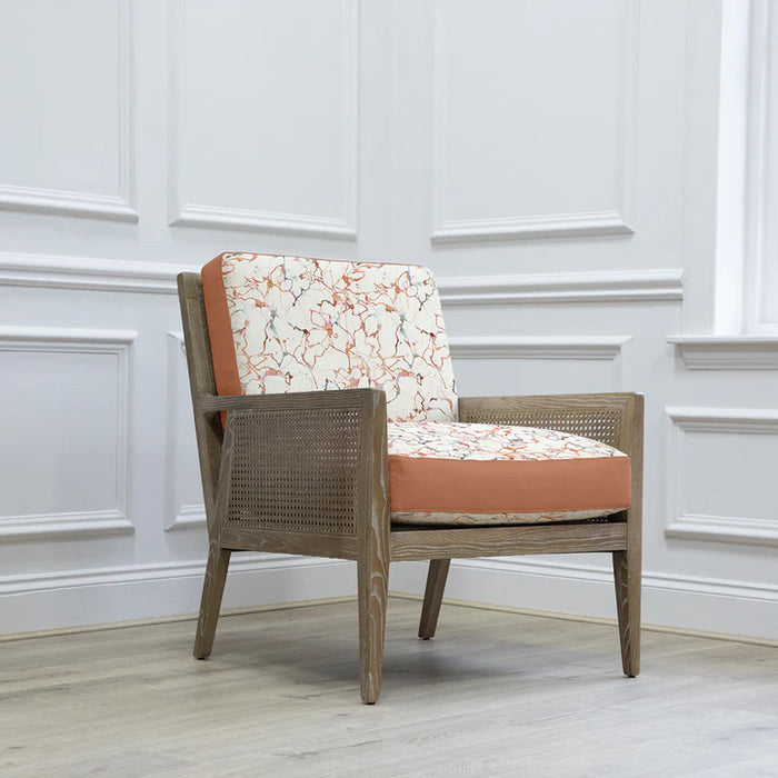 Carrara Kirsi Fabric & Wood Accent Chair