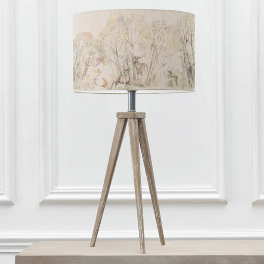 Enchanted Forest Eva & Aratus Complete Table Lamp Grey/Forest