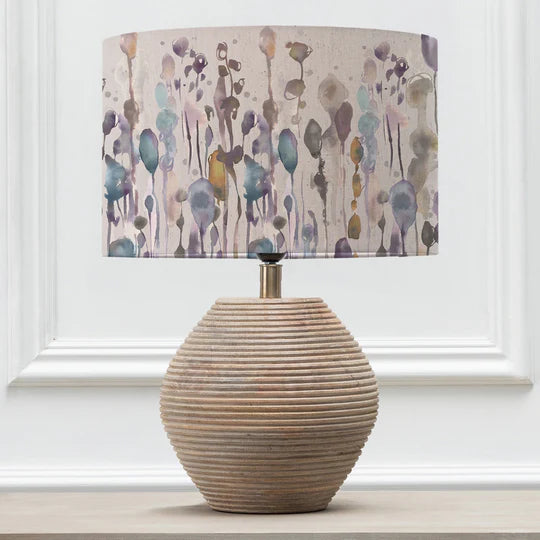 Arley Eva & Cerys Complete Table Lamp White/Ironstone