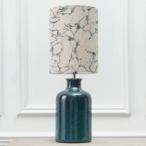 Carrara Anna & Elspeth Complete Table Lamp Aqua/Frost