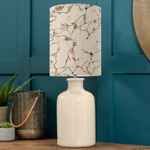 Carrara Anna & Elspeth Complete Table Lamp Cream/Meadow