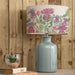 Luxury Fairytale Bristles Eva & Elspeth Complete Table Lamp - Duck Ceramic Base with Floral Pattern Damson Shade - 61cm