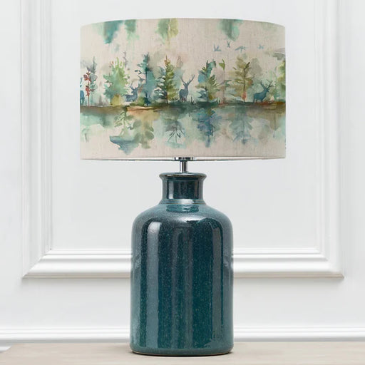 Wilderness Eva & Elspeth Complete Table Lamp Aqua/Topaz