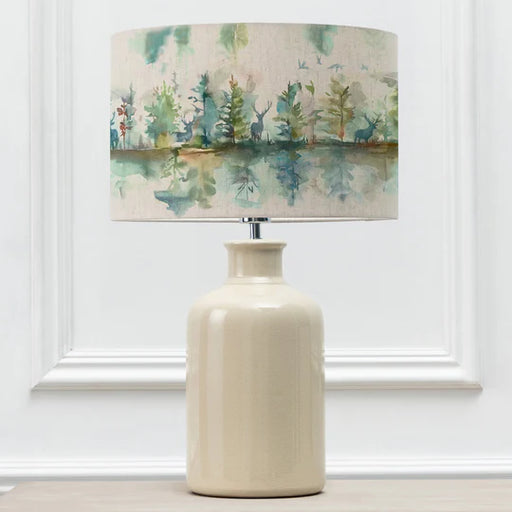 Wilderness Eva & Elspeth Complete Table Lamp Cream/Topaz