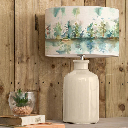 Wilderness Eva & Elspeth Complete Table Lamp Cream/Topaz