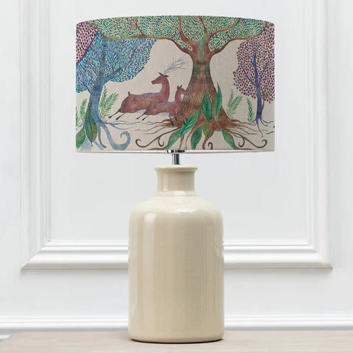 Willow Woods Eva & Elspeth Complete Table Lamp Cream/Linen