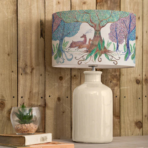 Willow Woods Eva & Elspeth Complete Table Lamp Cream/Linen