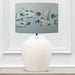 Barbeau Eva & Evora Complete Table Lamp Ecru/Seafoam