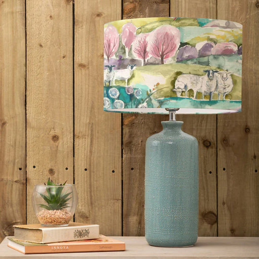 Buttermere Eva & Inopia Complete Table Lamp Teal/Linen