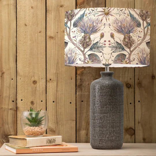 Varys Eva & Inopia Complete Table Lamp Grey/Pastel Linen