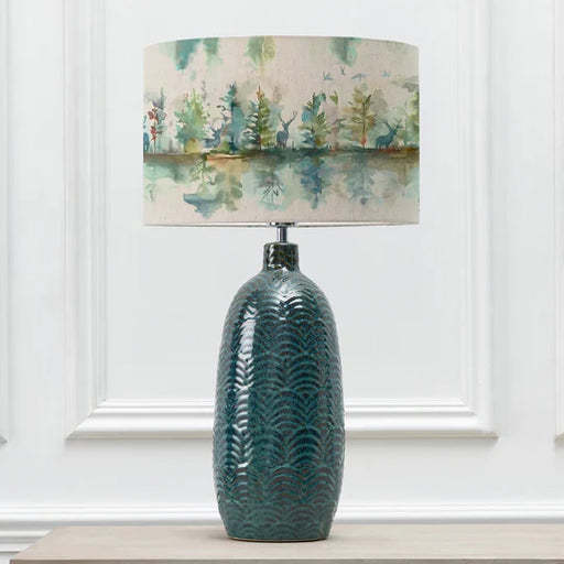 Wilderness Eva & Jadis Complete Table Lamp Aqua/Topaz