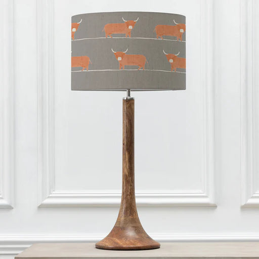 Dougal Eva & Kinross Complete Table Lamp Mango/Granite