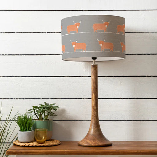 Dougal Eva & Kinross Complete Table Lamp Mango/Granite