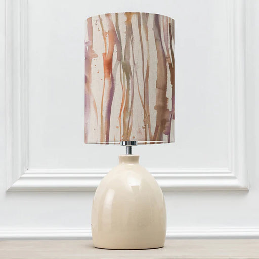 Coral Reef Eva & Kinross Complete Table Lamp Mango/Cobalt