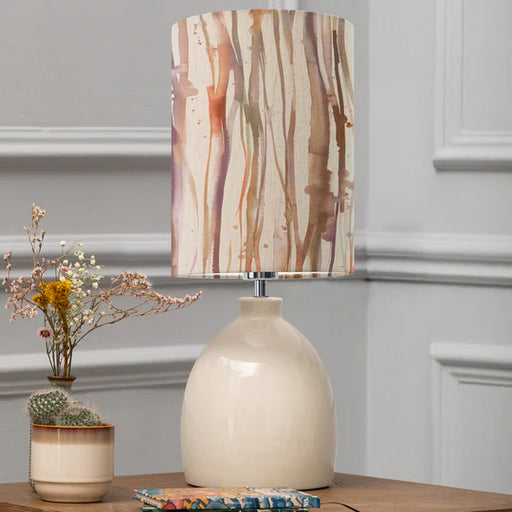 Coral Reef Eva & Kinross Complete Table Lamp Mango/Cobalt