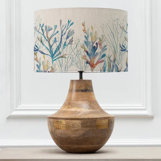 Coral Reef Eva & Leven Complete Table Lamp Mango/Cobalt