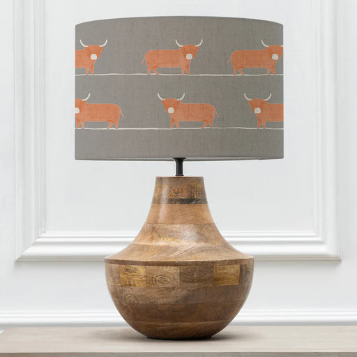 Dougal Eva & Leven Complete Table Lamp Mango/Granite