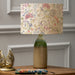 Modern Hedgerow Eva & Narvi Table Lamp - Jade Ceramic Base with Floral Design Linen Shade - 45cm